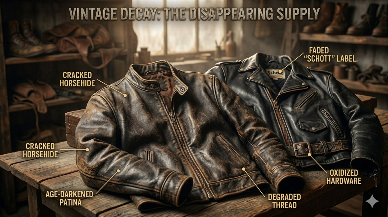 Why the Supply of True Vintage Moto Jackets Is Running Out — And What That Means