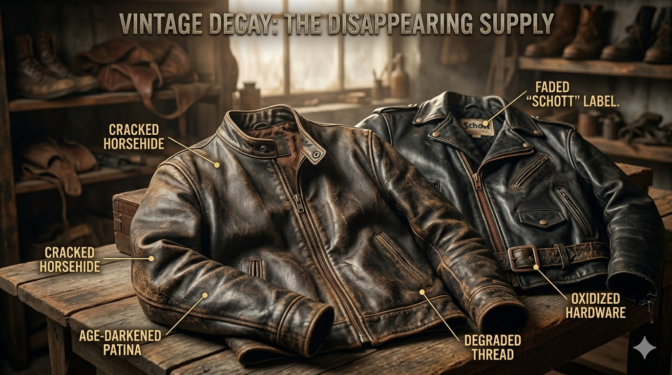 Why the Supply of True Vintage Moto Jackets Is Running Out — And What That Means