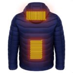 Men Heated Puffer Jacket Electric Heating Coat Insulated Hood Windbreaker - Image 9