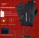 USB Heated Gloves Cycling | Unisex Windproof Winter Gloves - Image 2