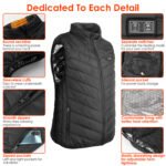 1Pc Heated Vest Electric USB Jacket Men Women Heating Coat Thermal Body Warmer Wear With 3 Temperature Levels - Image 5