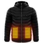Men Heated Puffer Jacket Electric Heating Coat Insulated Hood Windbreaker - Image 10