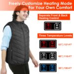1Pc Heated Vest Electric USB Jacket Men Women Heating Coat Thermal Body Warmer Wear With 3 Temperature Levels - Image 9