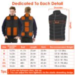 1Pc Heated Vest Electric USB Jacket Men Women Heating Coat Thermal Body Warmer Wear With 3 Temperature Levels - Image 4