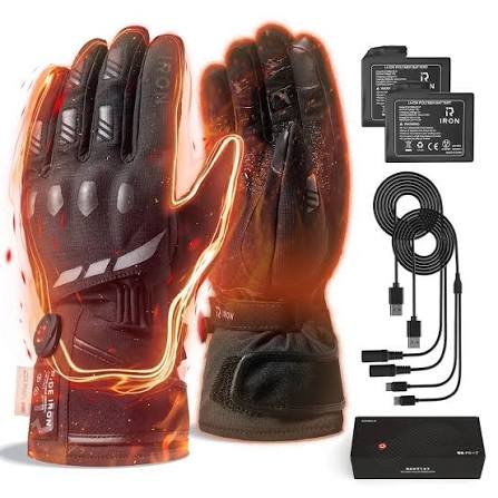 how long does the battery last for heated motorcycle gloves