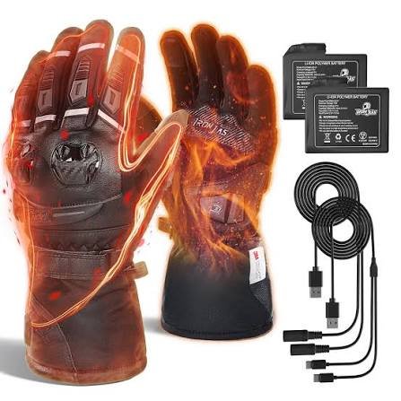 how do i charge my heated motorcycle gloves